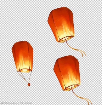 燈籠漂浮圖片素材