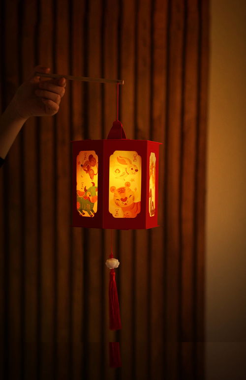 diy手工藝品推薦 給孩子的虎年禮物 生肖宮燈