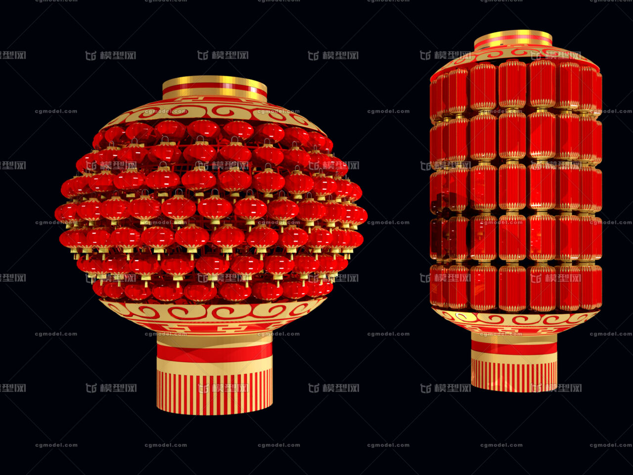 大紅燈籠 喜慶與中華傳統美陳的完美融合